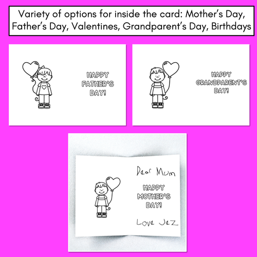 Resource preview 4 for Pun Cards for any occasion - Mother's Day, Father's Day, Grandparent's Day, Valentine's Day or any other special event