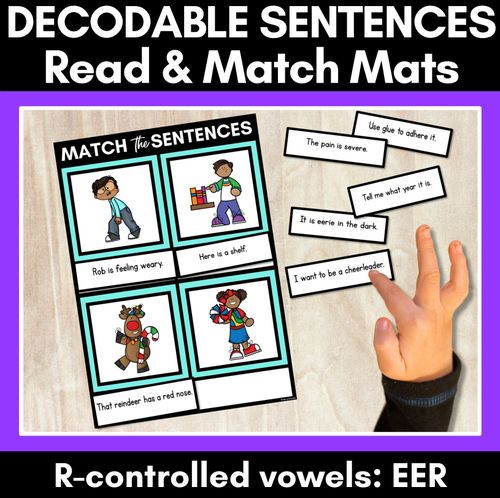 Resource preview 16 for R-Controlled Vowels Decodable Sentence Activities COMPLETE BUNDLE