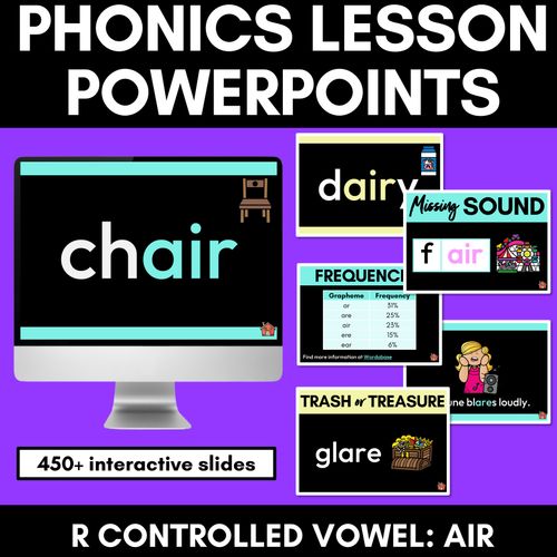 Resource preview 1 for R-Controlled Vowel - AIR Sound Powerpoint