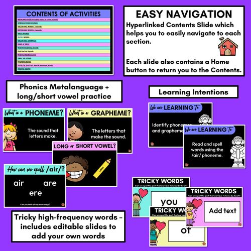 Resource preview 2 for R-Controlled Vowel - AIR Sound Powerpoint