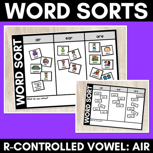 Resource preview 23 for Word Sorts Complete Bundle