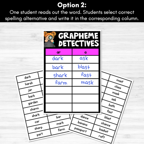 Resource preview 4 for R-Controlled Vowel Ar Sound Game