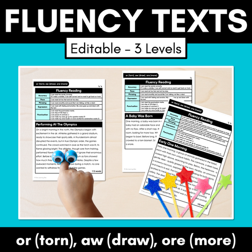 Resource preview 3 for Decodable Fluency Passages - R-Controlled Vowels Bundle