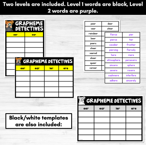 Resource preview 4 for R-Controlled Vowel Eer Sound Game