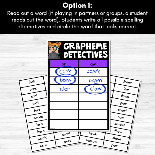 Resource preview 2 for R-Controlled Vowel Or Sound Game