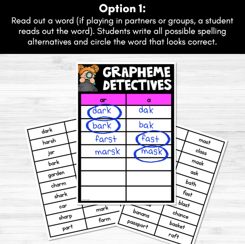 Resource preview 3 for R-Controlled Vowel Ar Sound Game