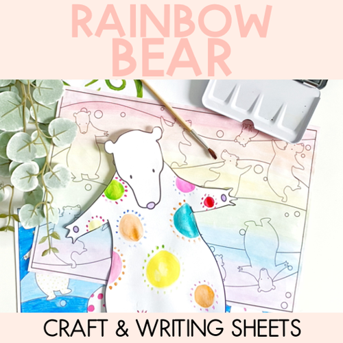 Resource preview 1 for Rainbow Bear - Craft and Writing Sheets - Book Week 2019