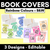 1 for Rainbow Book Covers - Editable - A4 Portrait