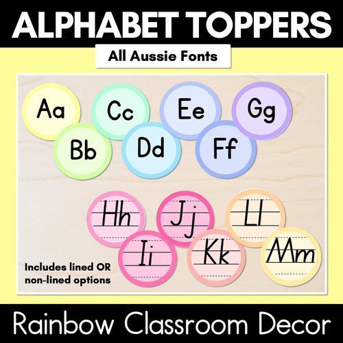 Resource preview 20 for Rainbow Classroom Decor Bundle