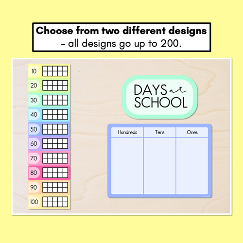 Resource preview 2 for Days of School Display - Rainbow Classroom Decor