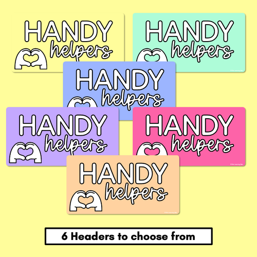 Resource preview 4 for Handy Helpers Classroom Jobs Display - Rainbow Classroom Decor