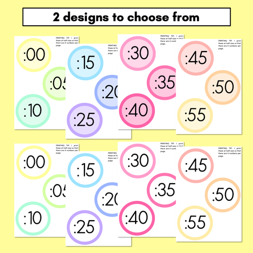 Resource preview 3 for Rainbow Clock Display - Rainbow Classroom Decor