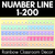 1 for Number Line 1-200 - Rainbow Classroom Decor