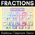 1 for Fraction Posters - Rainbow Classroom Decor