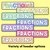 5 for Fraction Posters - Rainbow Classroom Decor