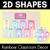 1 for 2D Shape Posters - Rainbow Classroom Decor