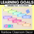 1 for Student Learning Goals - Editable Post-It Goal Mats - Rainbow Classroom Decor