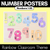 1 for Numbers 1-20 Display with ten frames, base ten blocks, tallies & fingers - Rainbow Classroom Decor