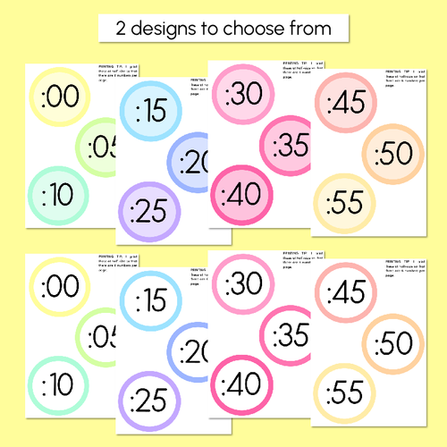 Resource preview 3 for Rainbow Clock Display - Rainbow Classroom Decor