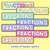 5 for Fraction Posters - Rainbow Classroom Decor