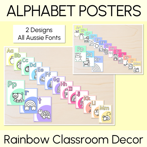Resource preview 24 for Rainbow Classroom Decor Bundle