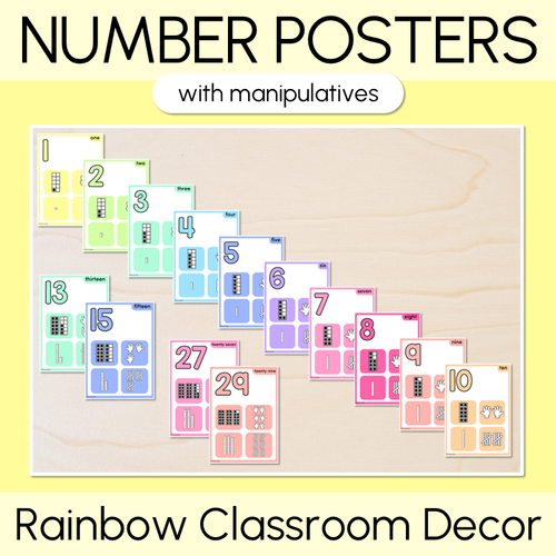 Resource preview 10 for Rainbow Learning Displays - Mathematics Bundle
