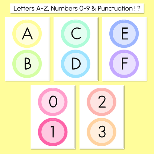 Resource preview 2 for Editable Accents - Rainbow Classroom Decor