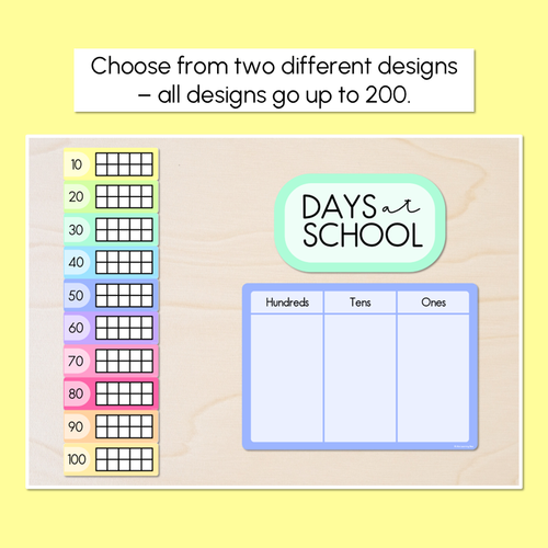 Resource preview 2 for Days of School Display - Rainbow Classroom Decor
