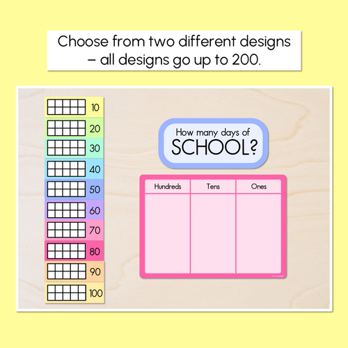 Resource preview 3 for Days of School Display - Rainbow Classroom Decor
