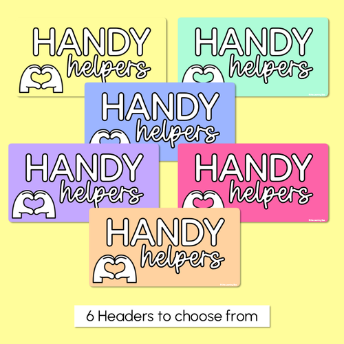Resource preview 4 for Handy Helpers Classroom Jobs Display - Rainbow Classroom Decor