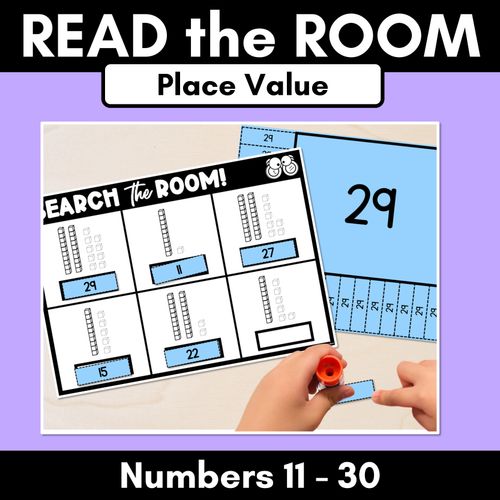 Resource preview 1 for READ THE ROOM - Numbers 11 - 30 Place Value