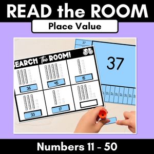 READ THE ROOM - Numbers 11 - 50 Place Value