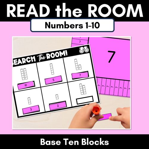 Resource preview 1 for READ THE ROOM - Numbers 1-10 Base Ten Blocks