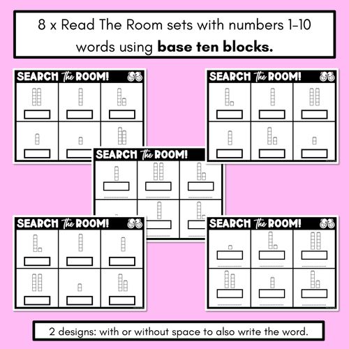 Resource preview 2 for READ THE ROOM - Numbers 1-10 Base Ten Blocks