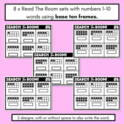 Resource preview 2 for READ THE ROOM - Numbers 1-10  Base Ten Frames