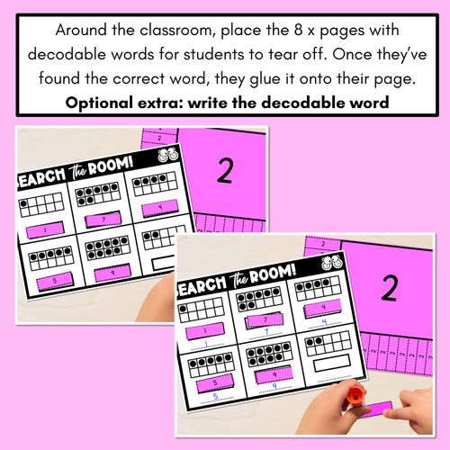 Resource preview 4 for READ THE ROOM - Numbers 1-10  Base Ten Frames