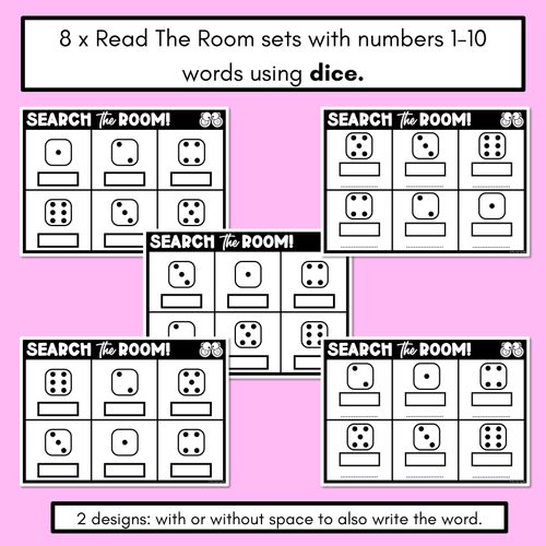 Resource preview 2 for READ THE ROOM - Numbers 1-10 Dice