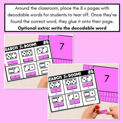 Resource preview 4 for READ THE ROOM - Numbers 1-10  Dominoes