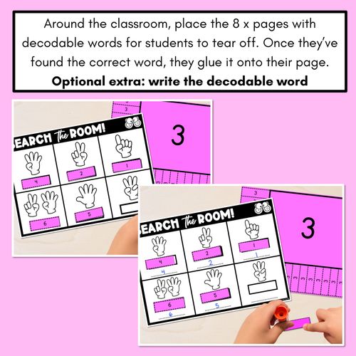 Resource preview 4 for READ THE ROOM - Numbers 1-10  Fingers