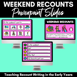 Recount Writing PowerPoint - Personal Narrative Teaching Slides