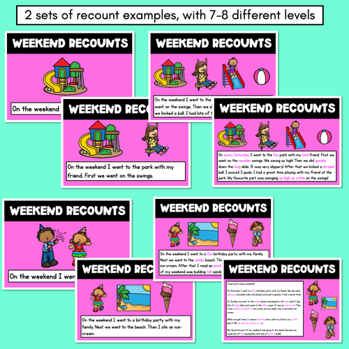 Resource preview 4 for Recount Writing PowerPoint - Personal Narrative Teaching Slides