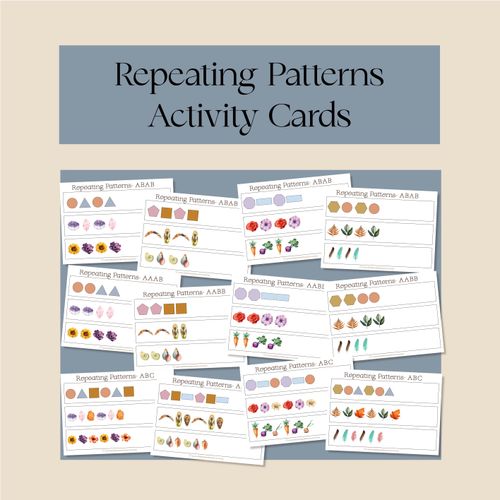 Resource preview 1 for Repeating Patterns Activity Cards