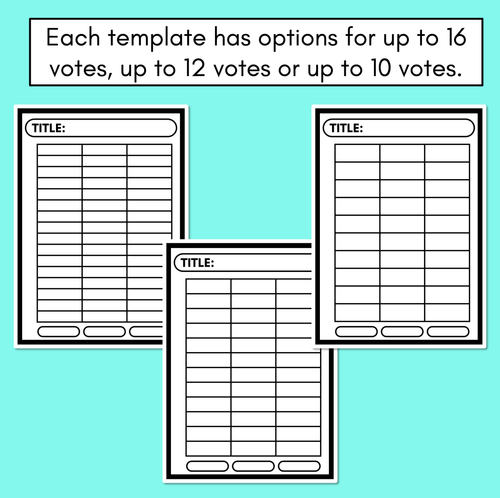 Resource preview 4 for Graphing Templates - Blank and Open-Ended