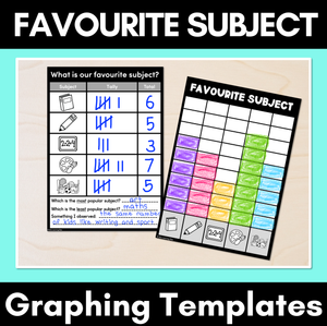 Favourite Subject Graphing Templates