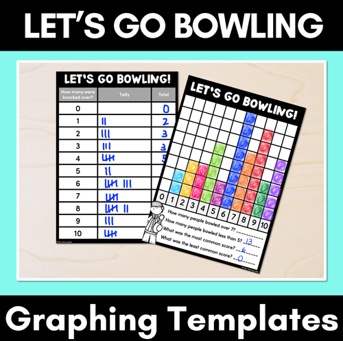 Resource preview 1 for Let's Go Bowling - Graphing Templates