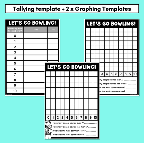 Resource preview 3 for Let's Go Bowling - Graphing Templates