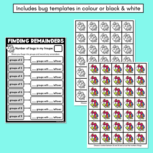 Resource preview 3 for Finding Remainders - Bug Troupe Division Activity