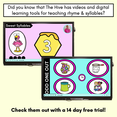 Resource preview 5 for Rhyme Printables - Phonological Awareness Activities