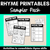 1 for Rhyme Worksheets - Rhyme Activities for Kindergarten Sampler