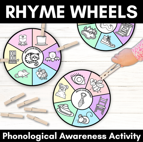 Resource preview 1 for Rhyming Wheels - Phonological Awareness